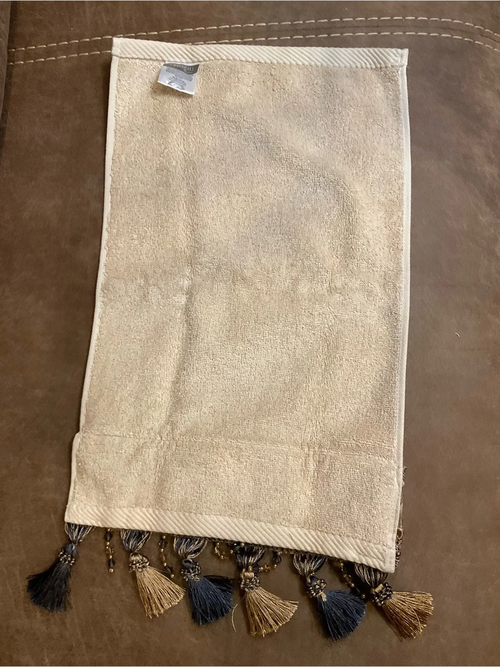 Croscill Home Brocade Cream Hand Towel